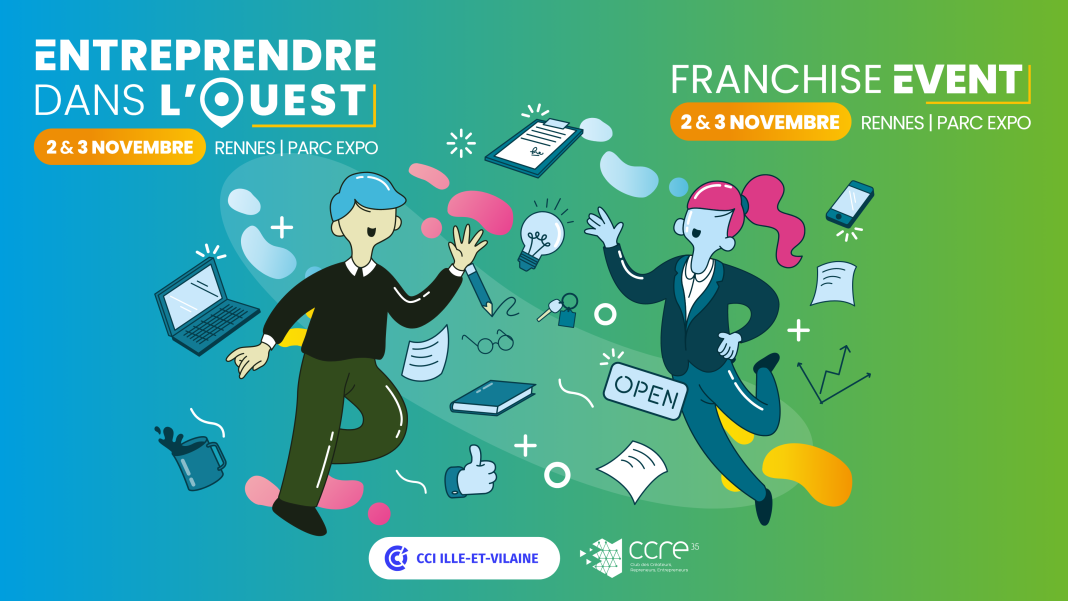 Les 2 et 3 novembre 2026, le Parc Expo de Rennes accueillera la 28ᵉ édition du salon Entreprendre dans l’Ouest.